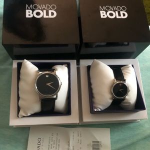 SOLD!!Movado his and her! Brand new with receipt